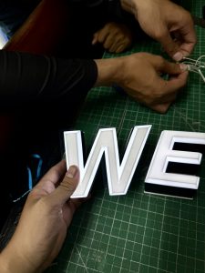 ตัวอักษรนูน 3D Print